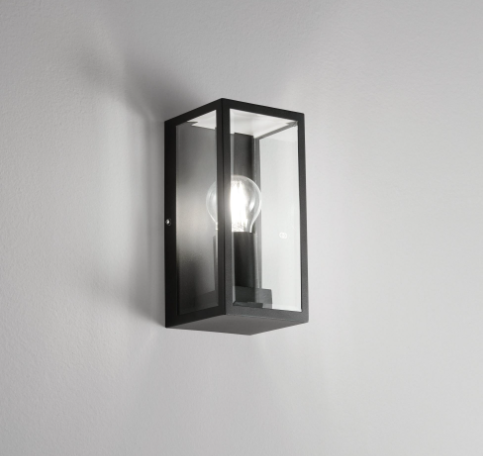 Applique per esterno in metallo bianco , nero , silver o bronzo con diffusore in vetro IP44 1XE27 non inclusa MONDRIAN Applique per esterno in metallo bianco , nero , silver o bronzo con diffusore in vetro IP44 1XE27 non inclusa MONDRIAN